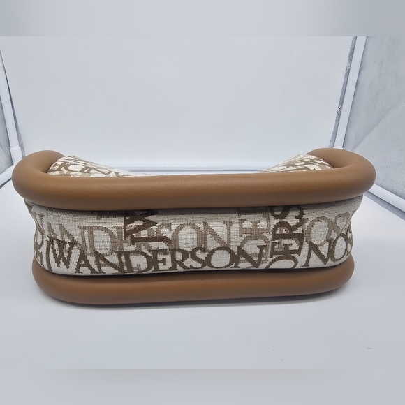 NWT JW ANDERSON The Bumper 15 Pecan Jacquard Monogram Baguette Shoulder Bag - Picture 10 of 12